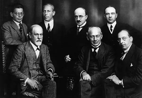 The Secret Committee with Sigmund Freud in 1922.